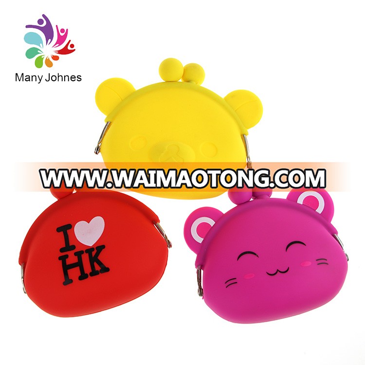 Eco-Friendly Non Toxic Cartoon Cute Silicone Coin Wallet For Children