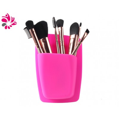 Customized Durable  Silicone Mirror Hanging Holder  dresser Cosmetic Makeup Brush Storage