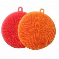 Silicone dish washing brushes,household Cleaning Brush Heat-resistant Food Grade Silicone Kitchen Silicone Dish Cleaning mop