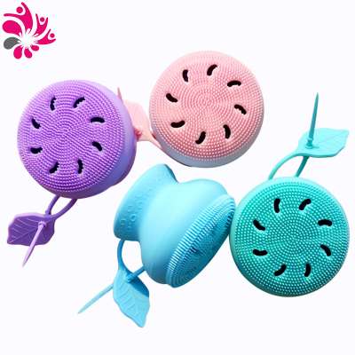 Best Sale Colorful Silicone Bath Sponge Face Body Cleaning Brush