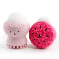 Hot Selling Soft Silicone Face Cleanser Brush Massage Exfoliante Facial Cleansing Octopus Face Washing Brush