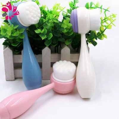 2019 silicone brush facial cleaning brush  massager for makeup facial cleansing brush massager