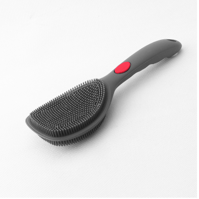 New Arrival FDA Kitchen Silicone Dish Cleaning Brush with Handle for Pot Pan