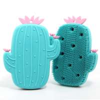 Custom Wholesale Soft Exfoliating Silicone Bath Body Brush for kids