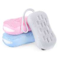 New style silicone bath body brush with pothook scrub and wash toilet soap brush