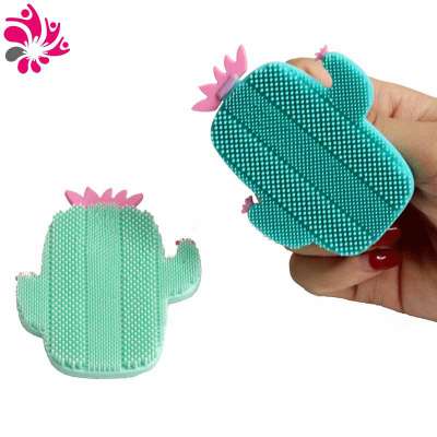 New Cactus Design Silicone Face Cleaner Facial Cleaning Brush